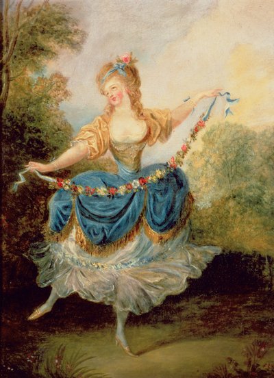 Tanečnice s girlandou od Jean-Frederic Schall